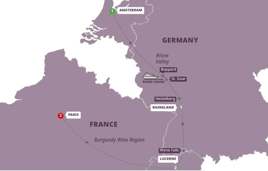 阿姆斯特丹到巴黎7日欧洲游（全包尊享旅游）