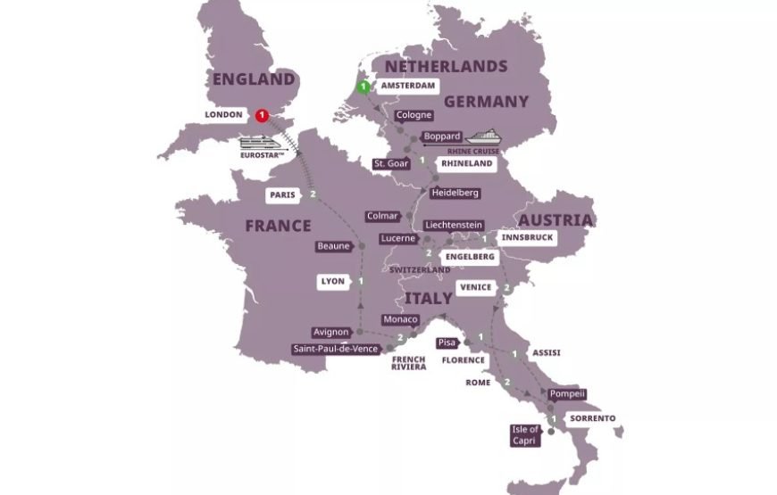 19 天10国欧洲之旅（全包尊享旅游）
