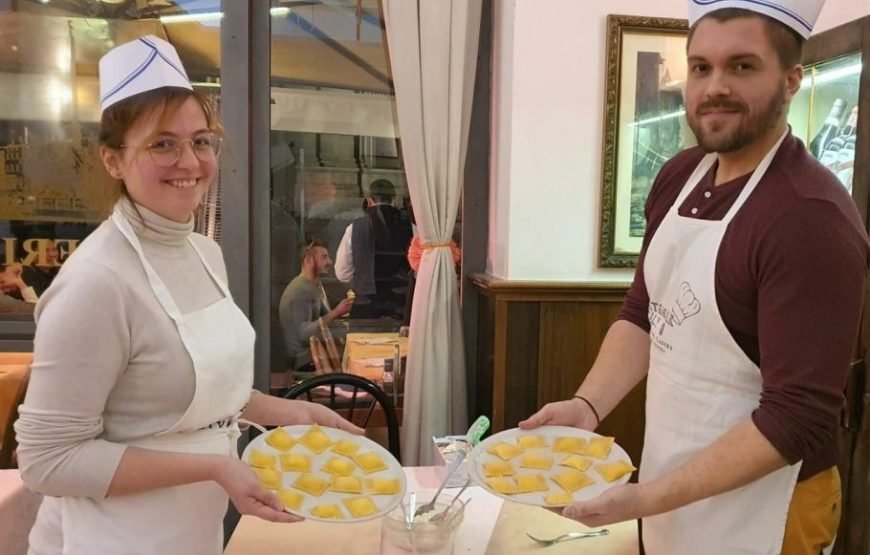 罗马：三合一宽面条、馄饨和提拉米苏烹饪班