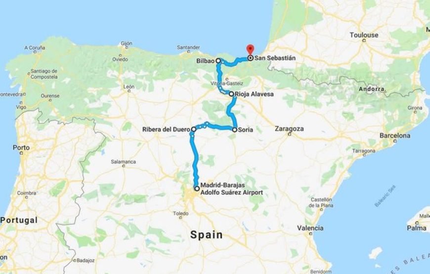 西班牙北部终极奢华私人美食之旅（情人节特别礼物）